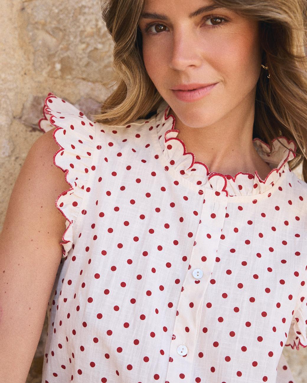 Blouse à pois Indiana