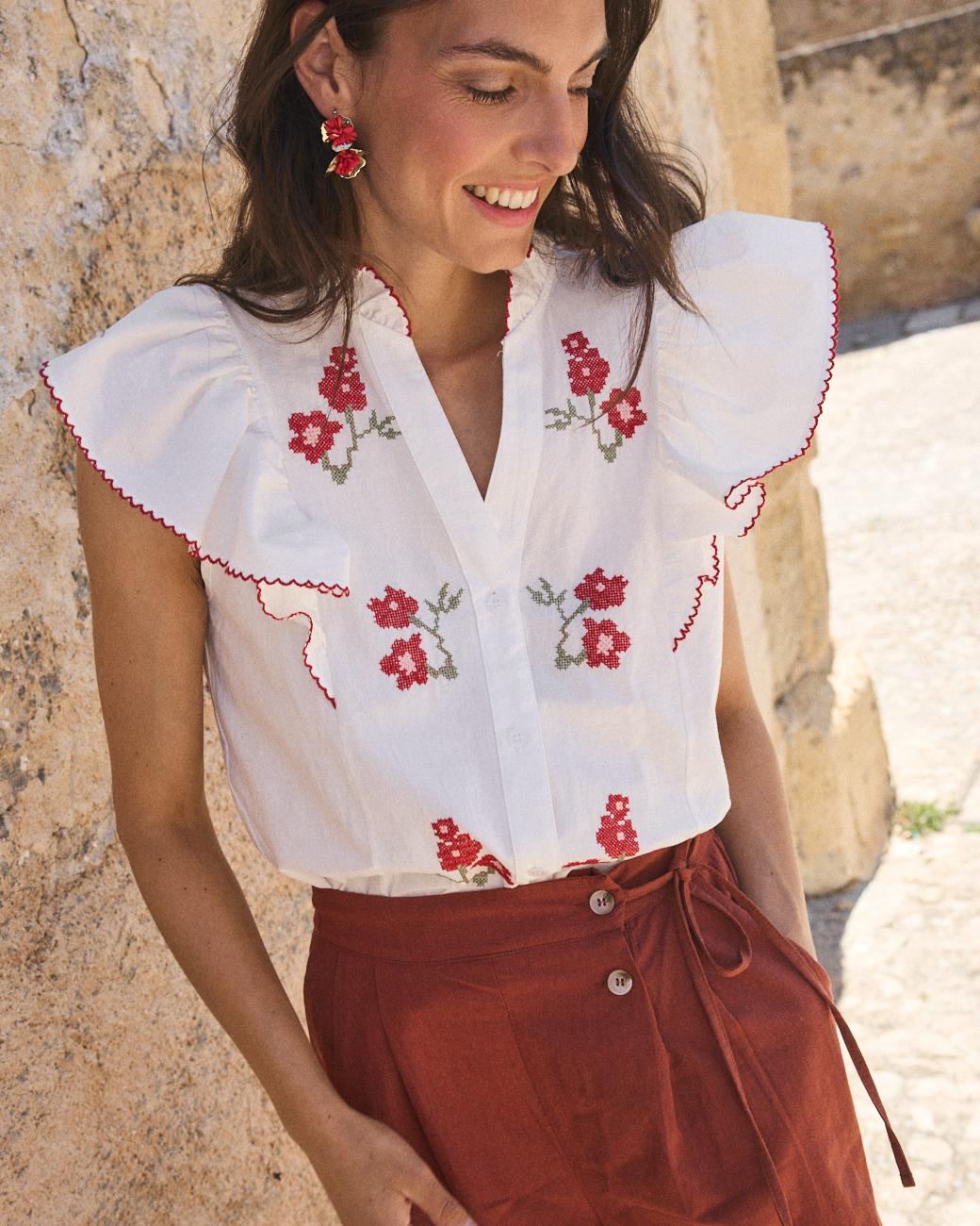 Camisa Manga Flaria