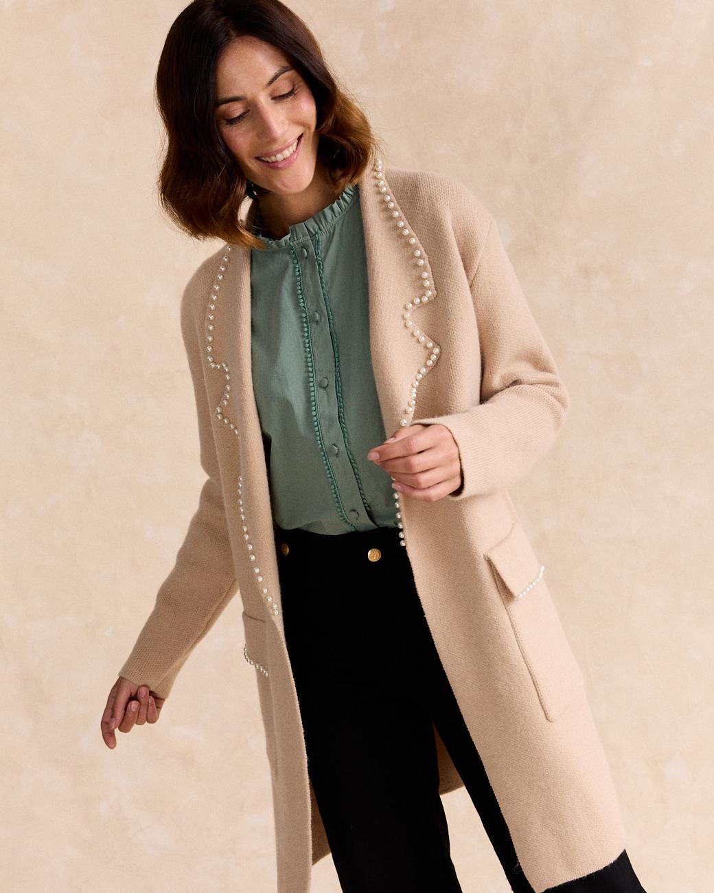 Manteau Perles Lurdes