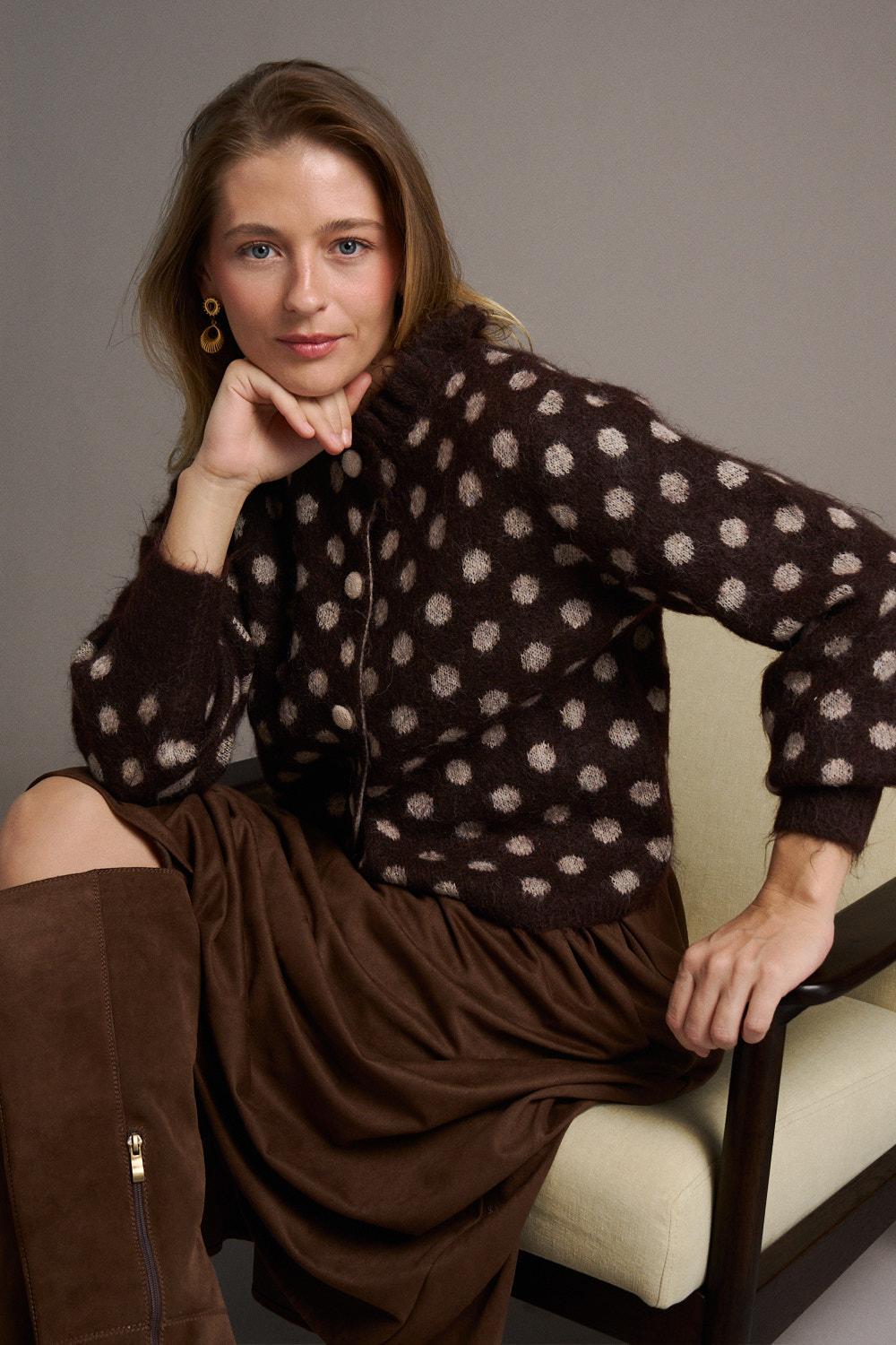 Cárdigan Lunares Constance