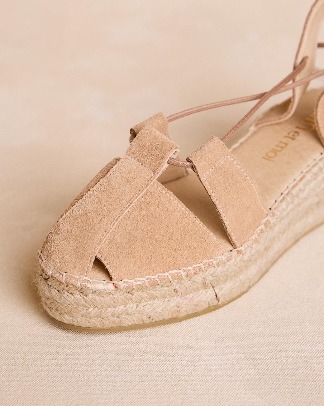 Espadrille en suède Aurora