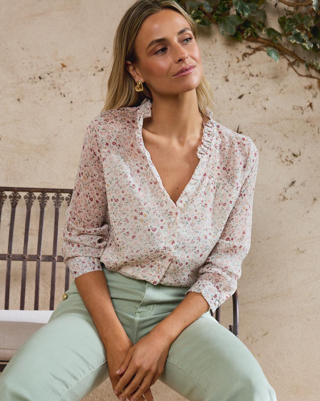 Camisa Flores Magnolia