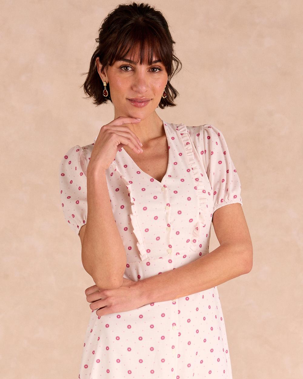 Vestido Largo Flores Eliora