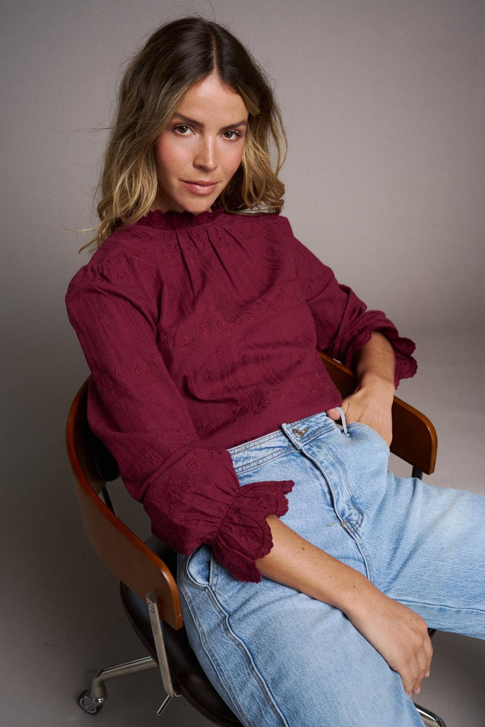 Blouse à manches Roxane