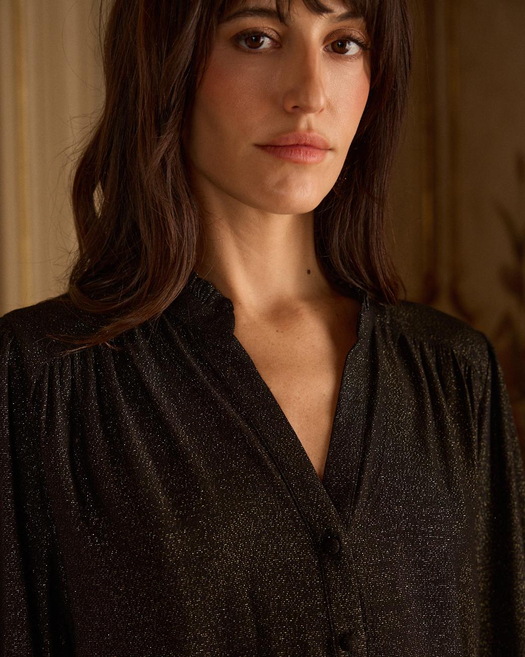 Chemise en lurex Stella