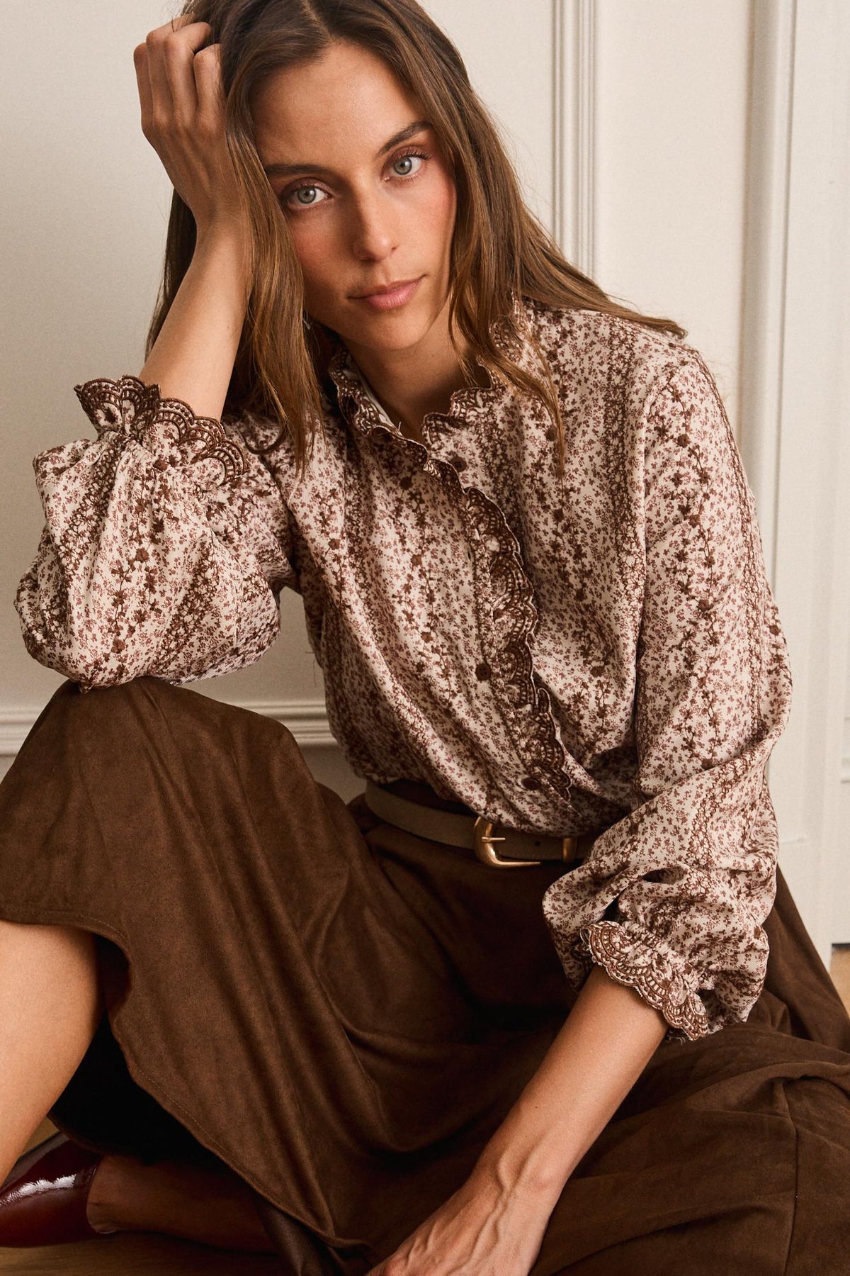 Chemise à fleurs Aveline