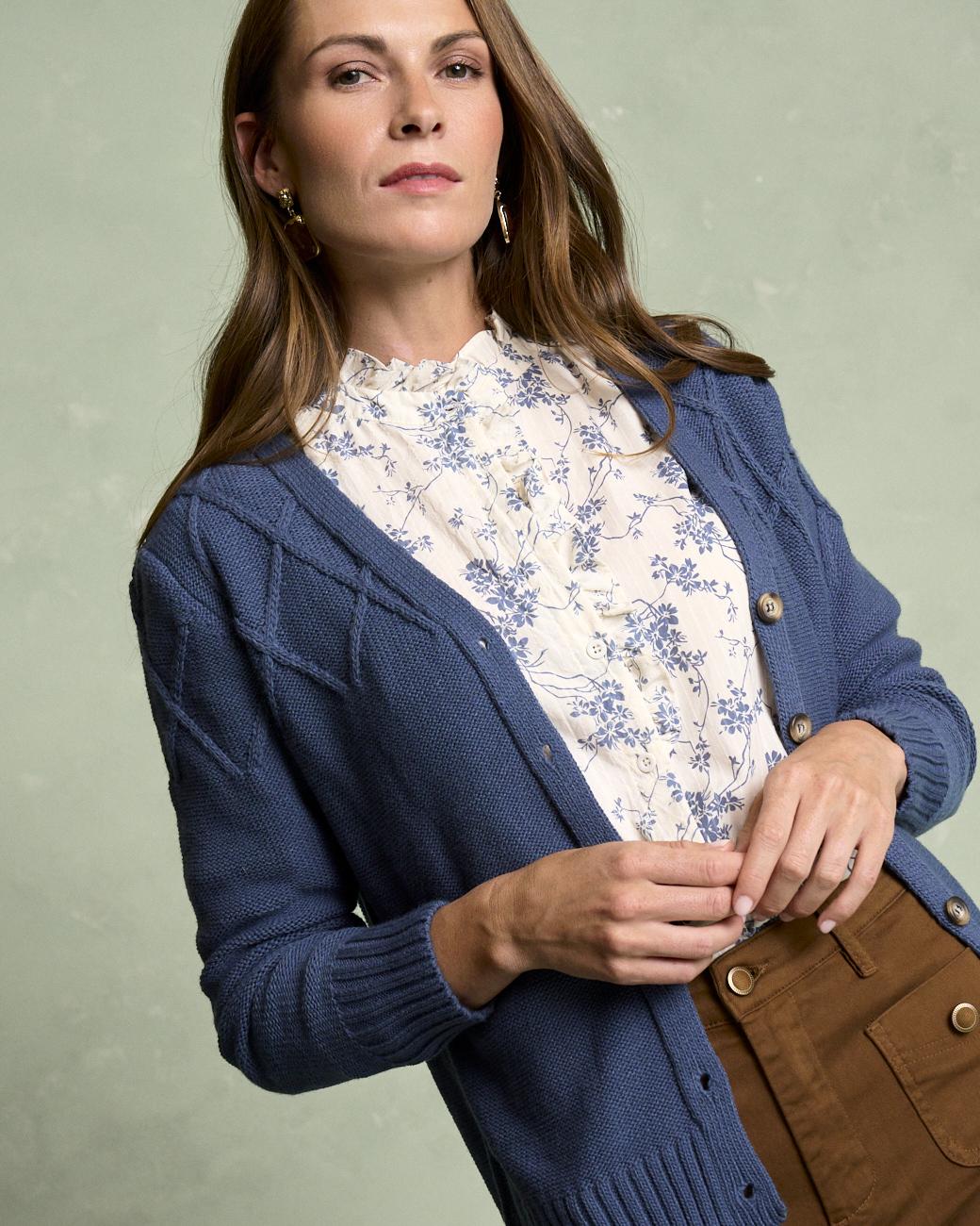 Bourget Striped Cardigan
