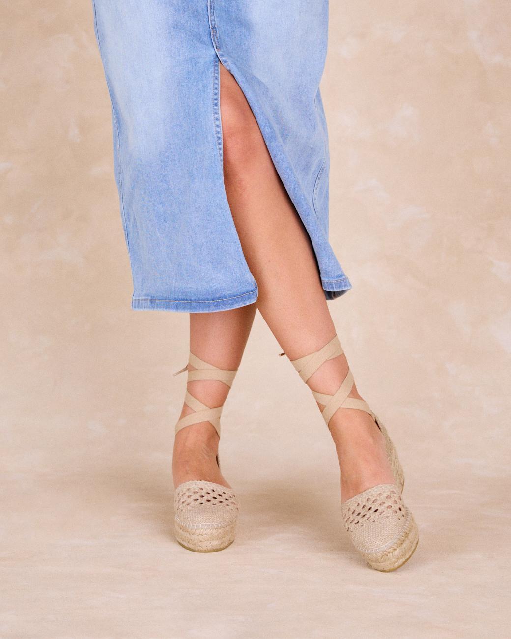 Espadrille compensée Elisabetta