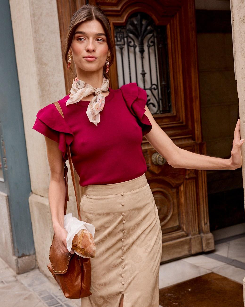 Hailey Ruffle Sleeve Top