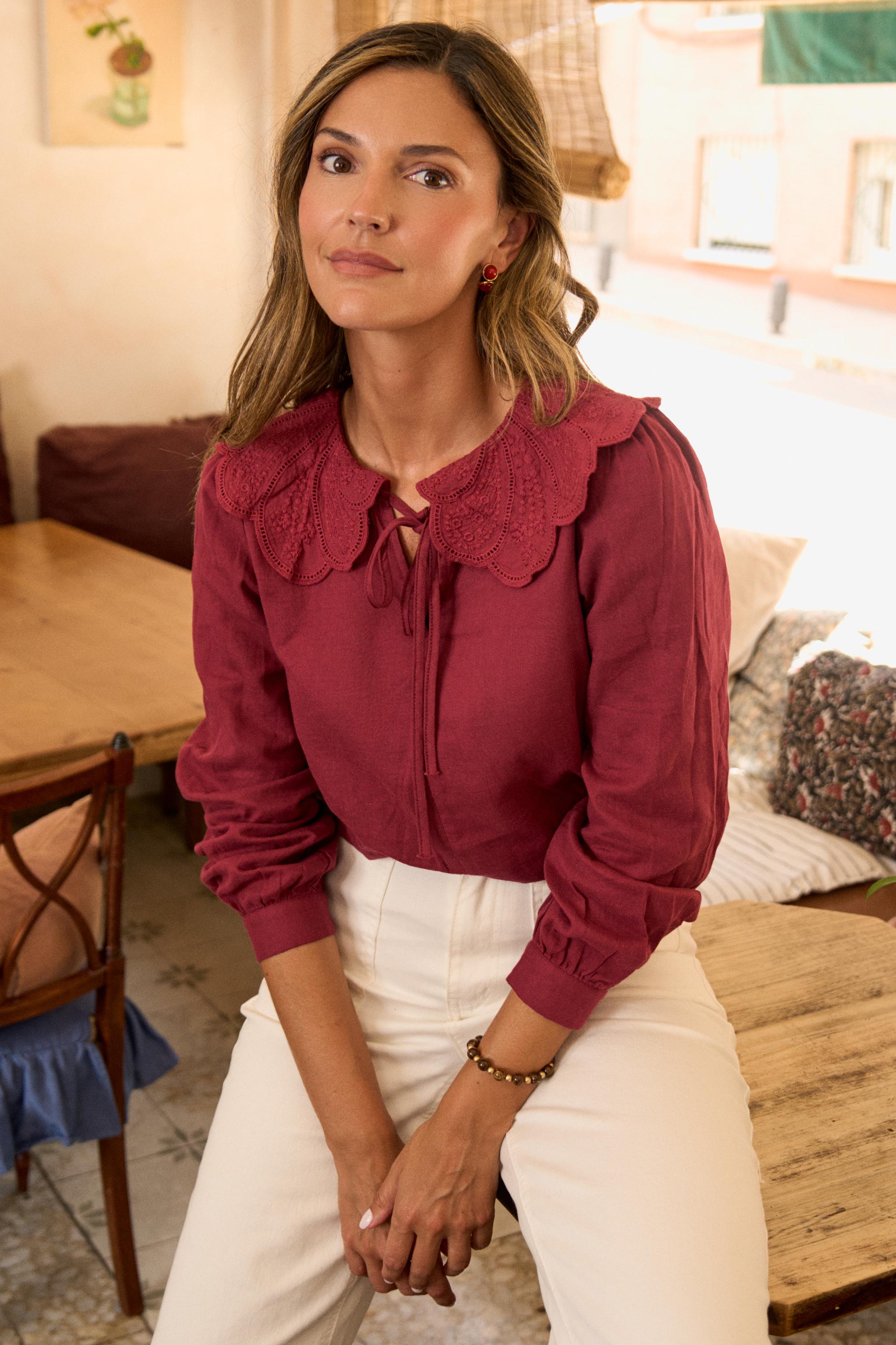 Blusa Burdeos Magnolia
