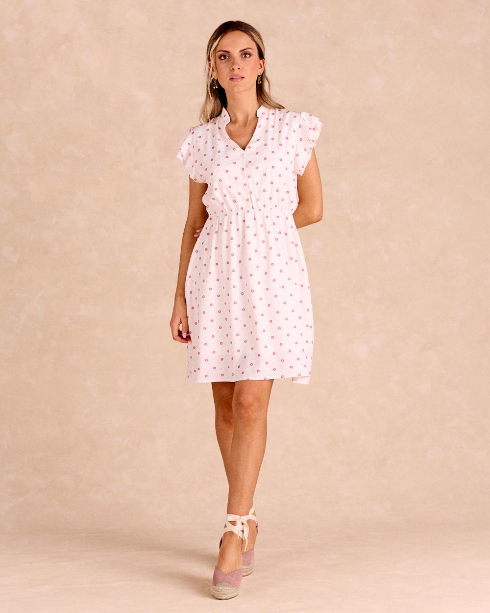 Robe courte à fleurs Daelia