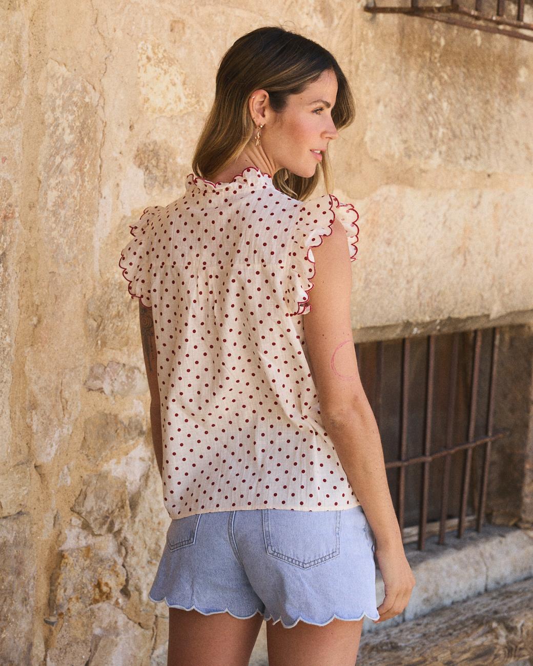 Blouse à pois Indiana
