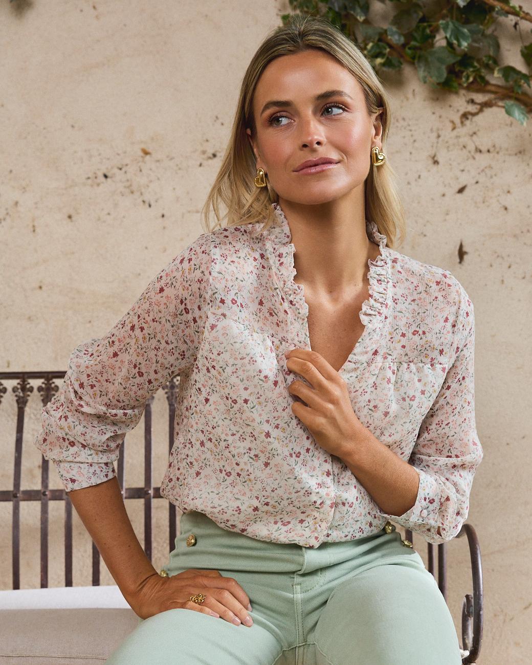Camisa Flores Magnolia