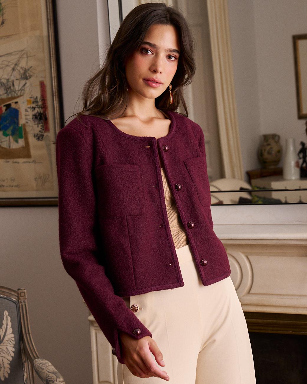 Burgundy Lorel Jacket