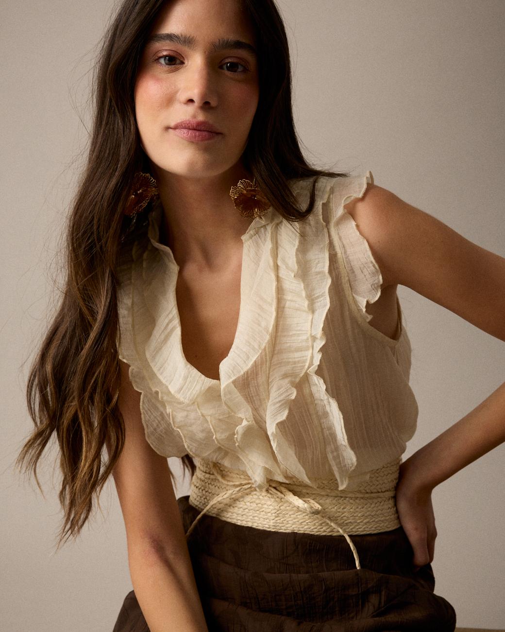 Camisa Volantes Irune