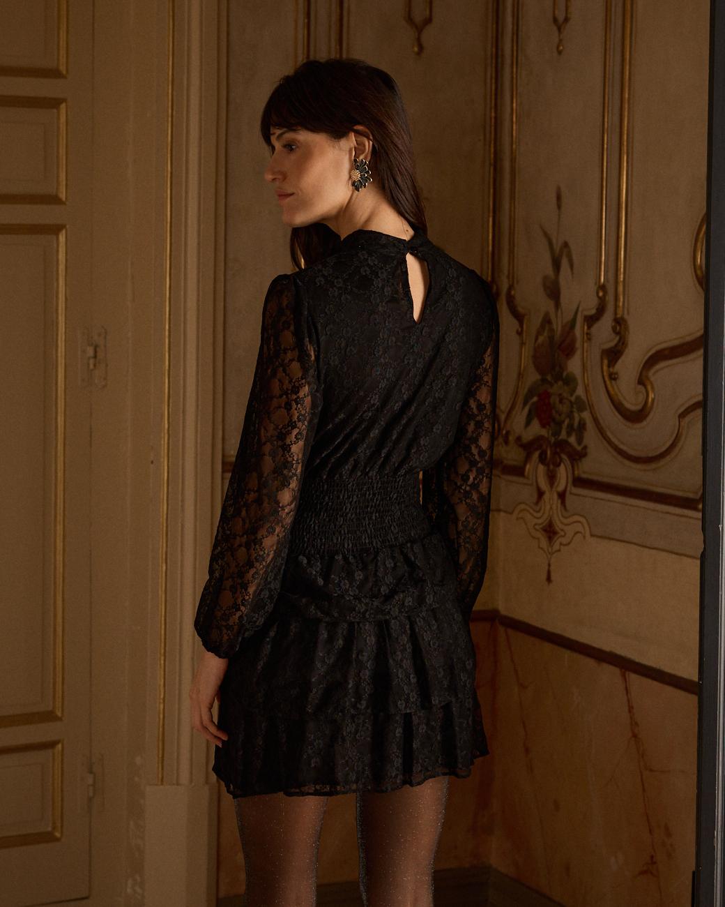 Robe courte à volants Livia