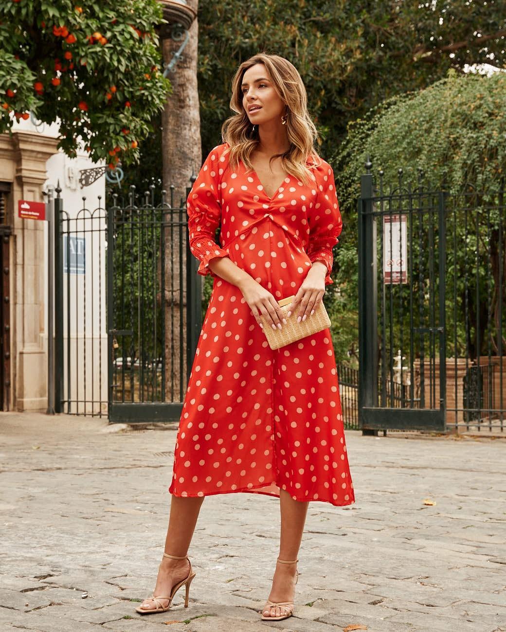 Azucena Polka Dot Dress