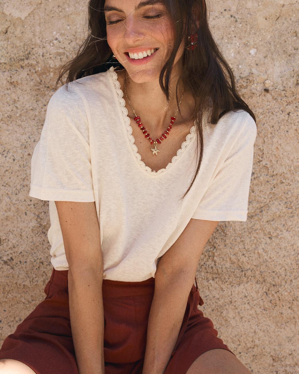 Camiseta Crochet Mila