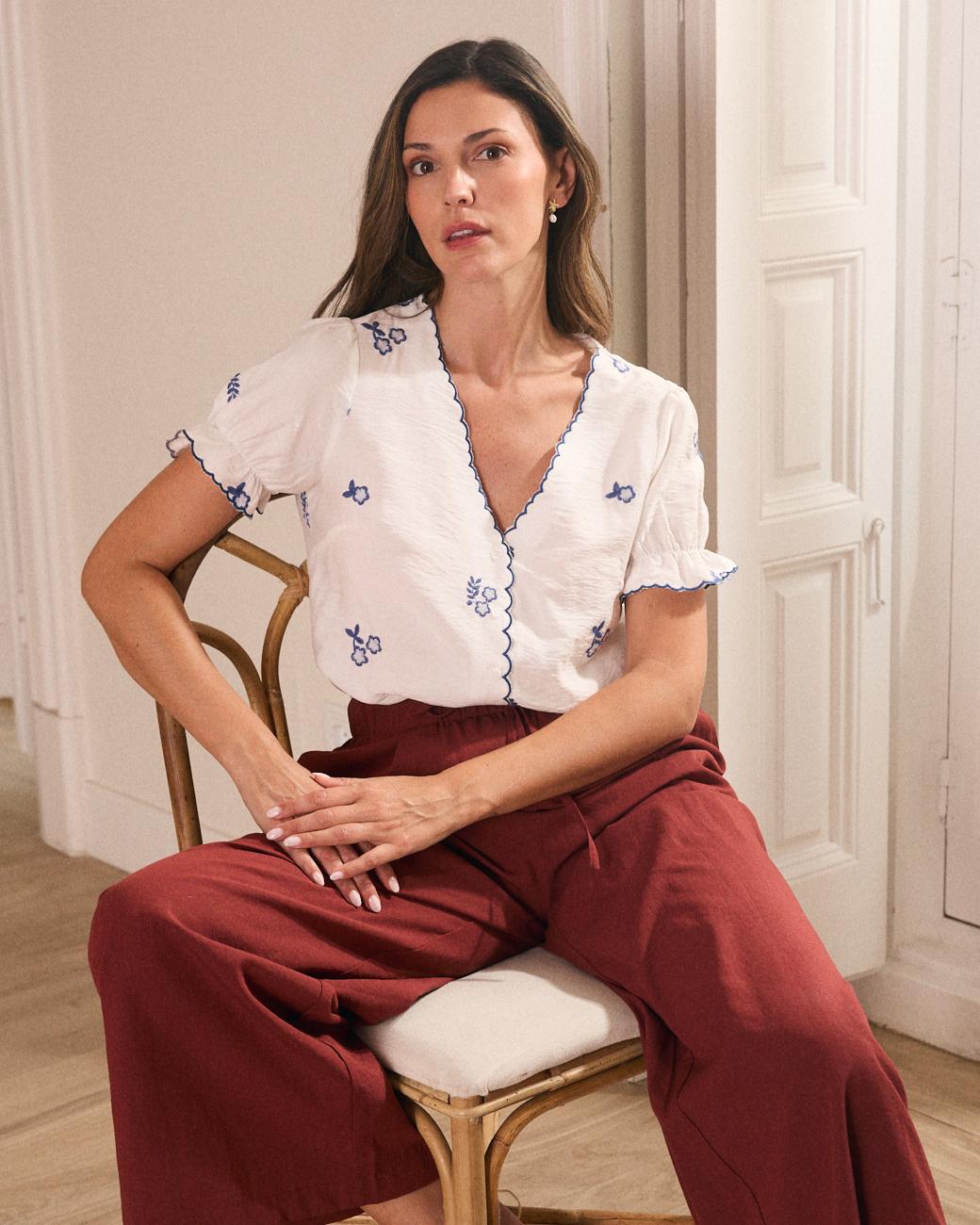 Chemise Brodée Gaia