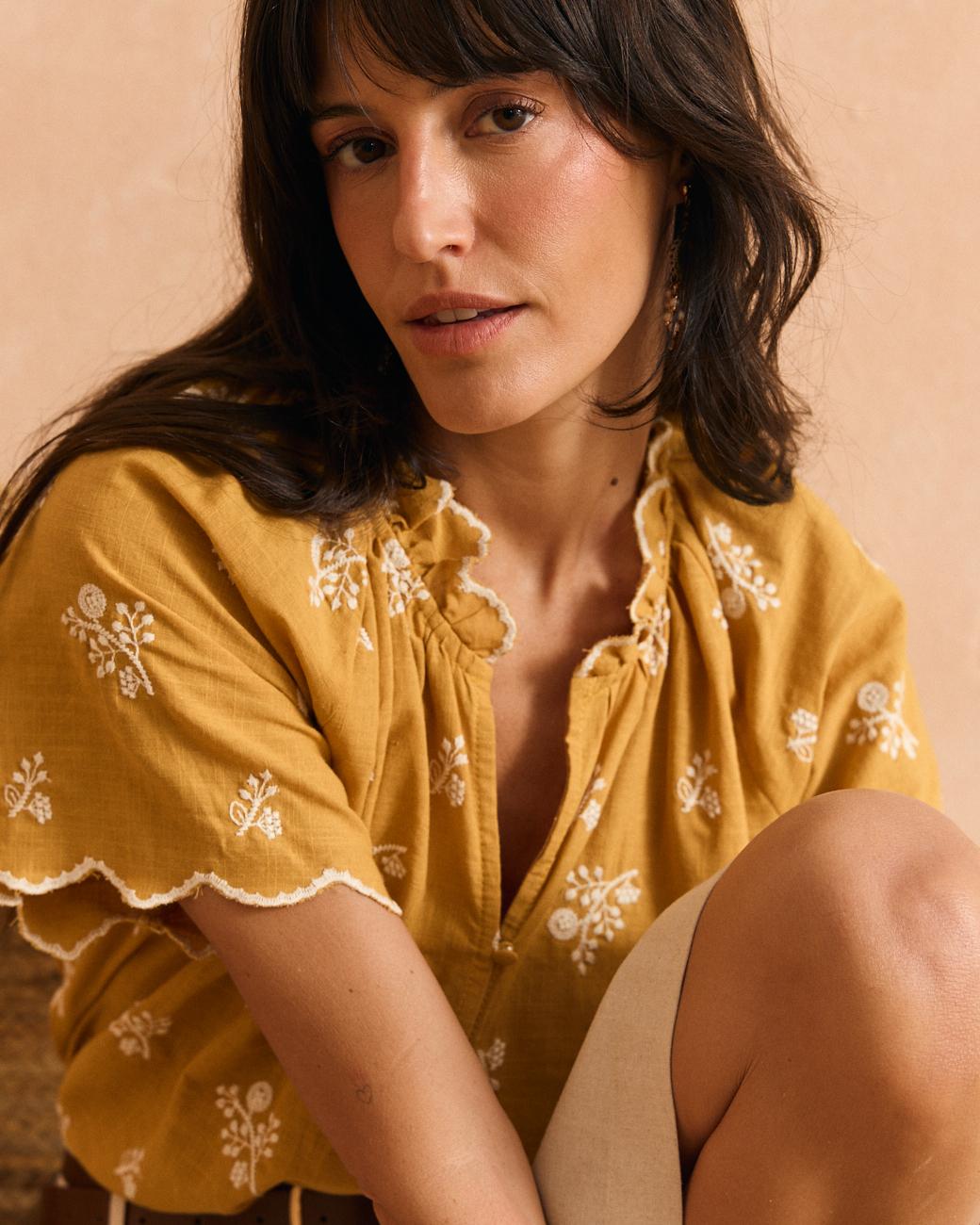 Belén Mustard Blouse