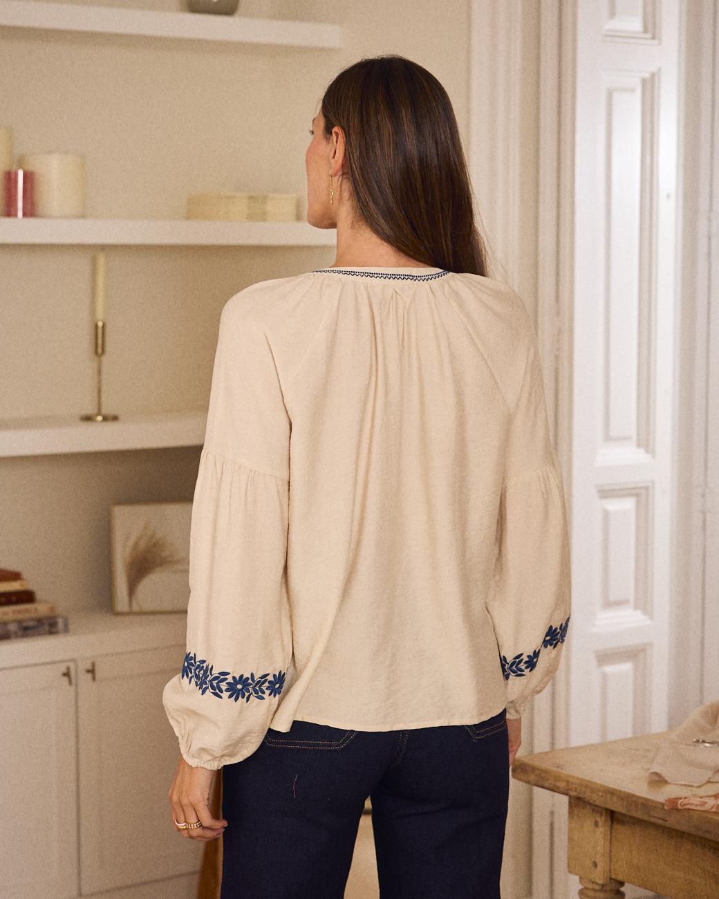 Blouse brodée Alexandra