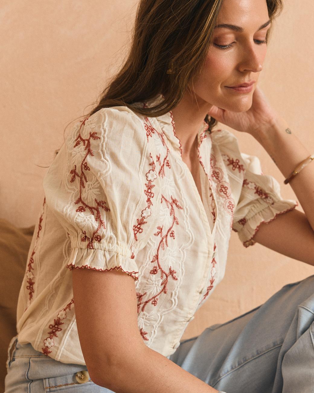 Blouse brodée Harper
