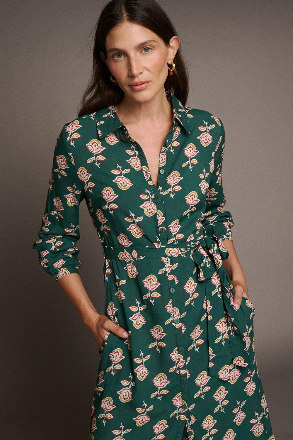 Vestido Midi Floral Maica