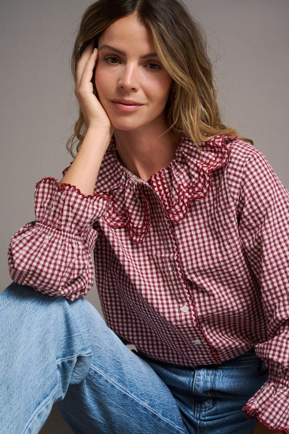 Blusa Cuadros Aurelia