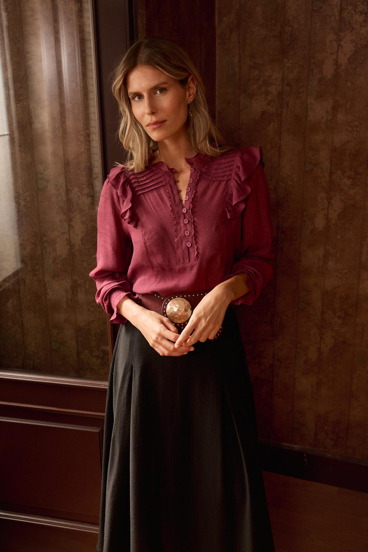 Alexandra Ruffle Blouse