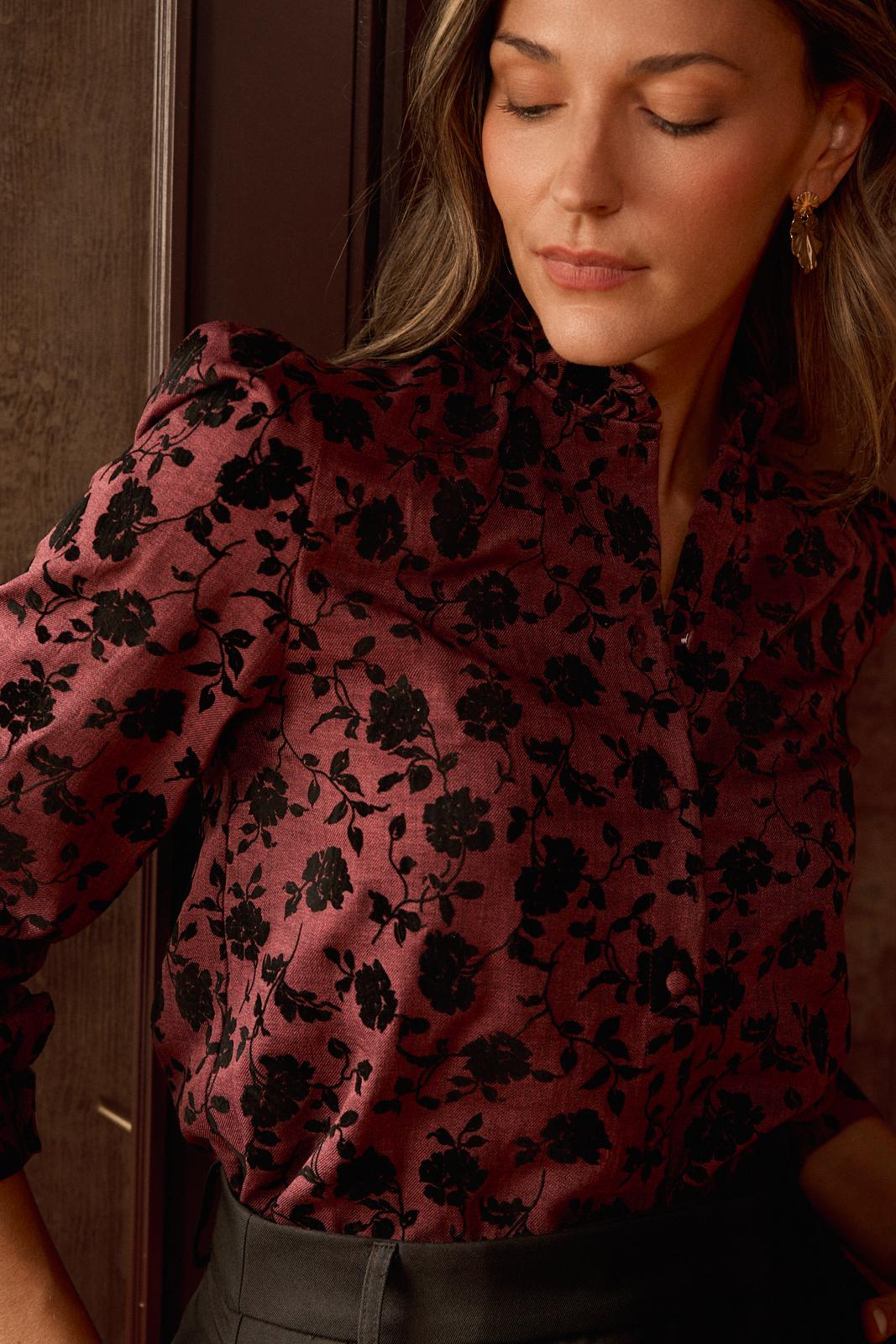Chemise en velours Yulia