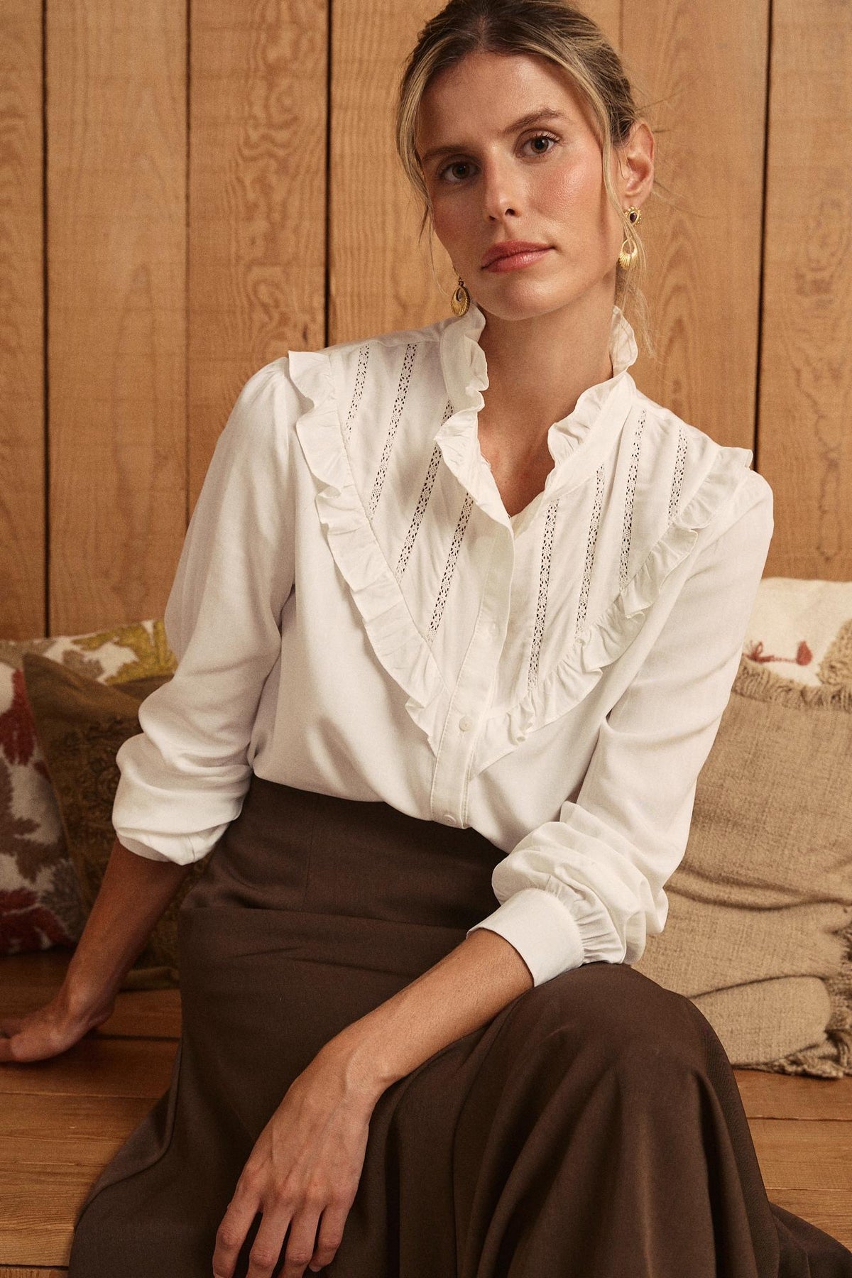 Meritxel Ruffle Shirt