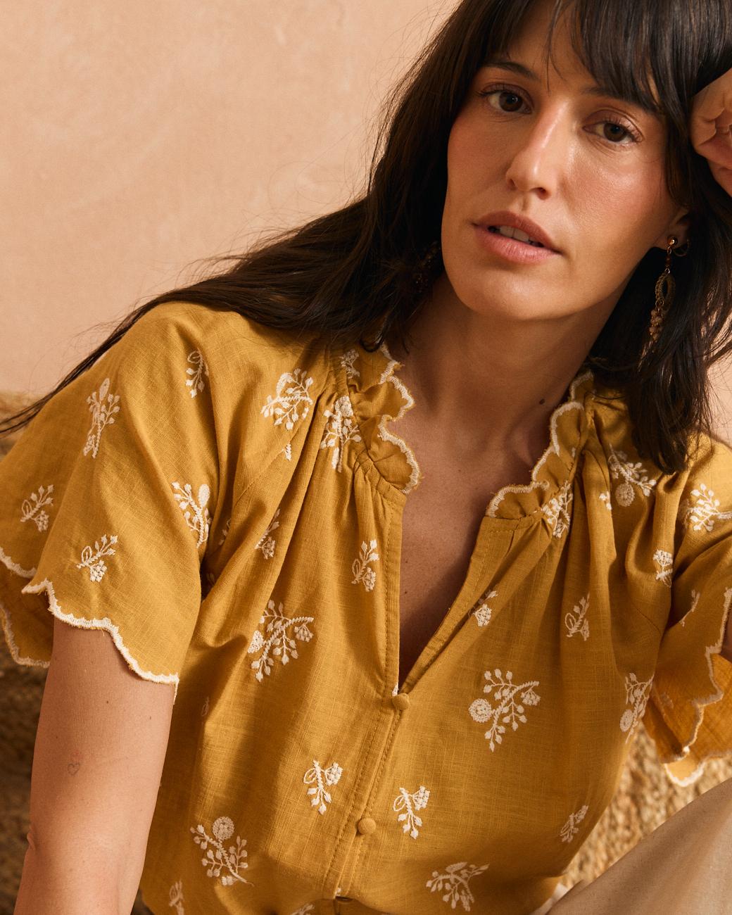 Belén Mustard Blouse
