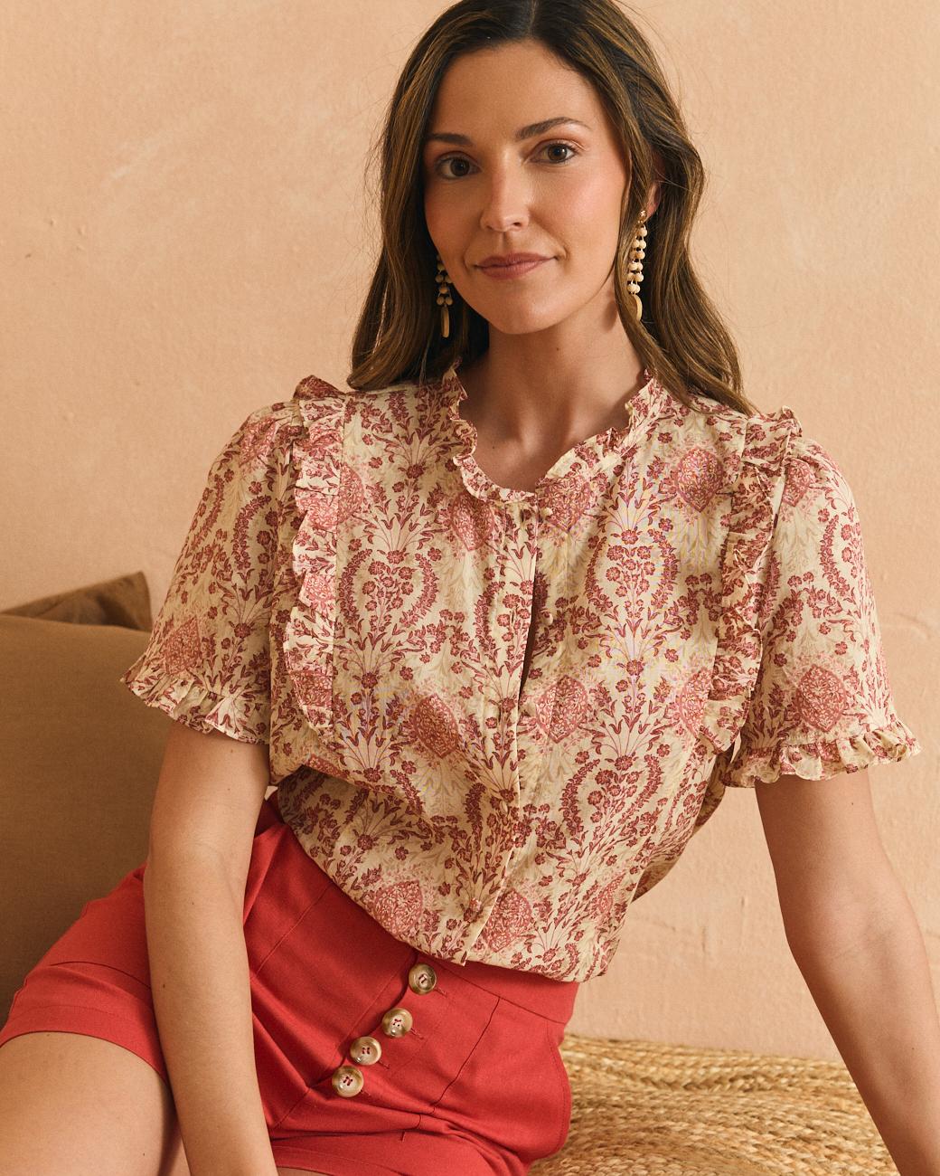 Adela Print Shirt