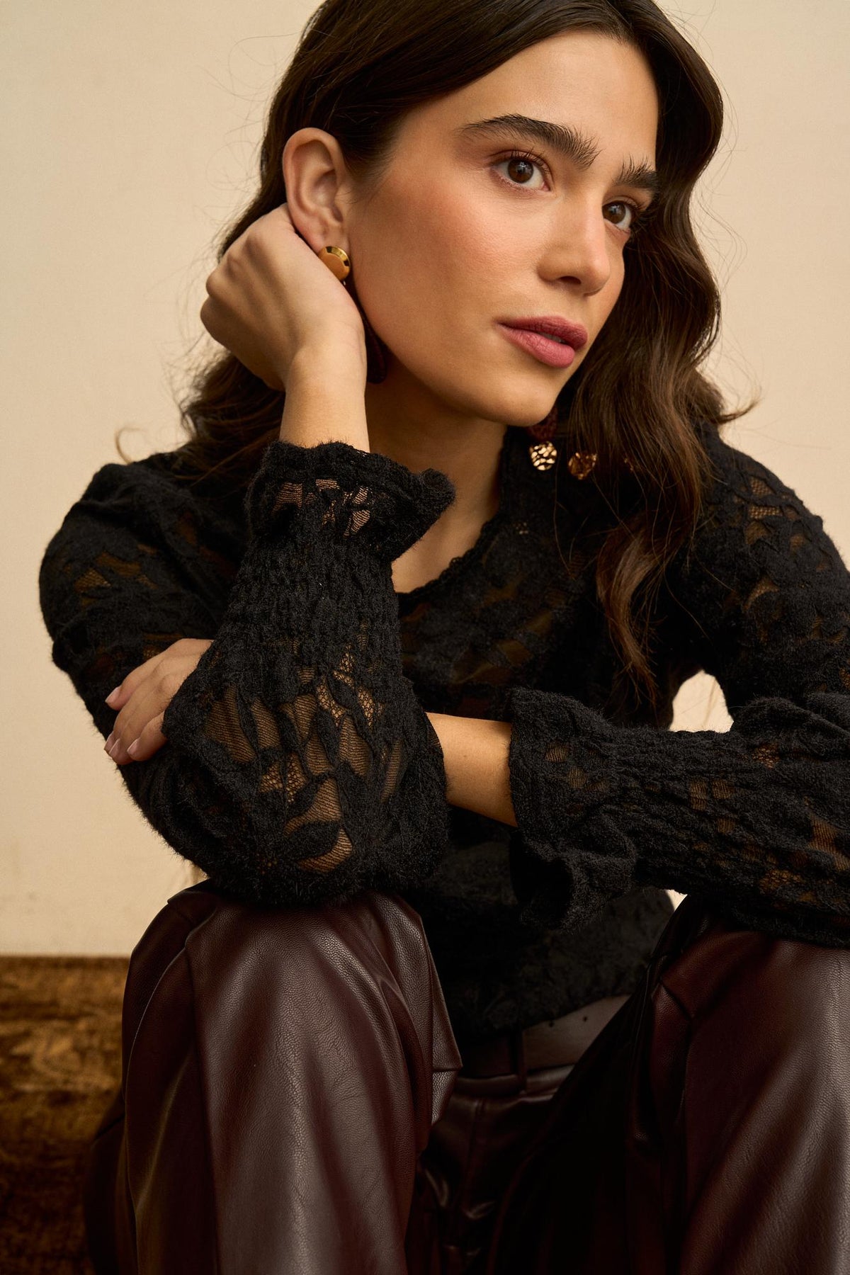 Maëva Floral Lace Blouse