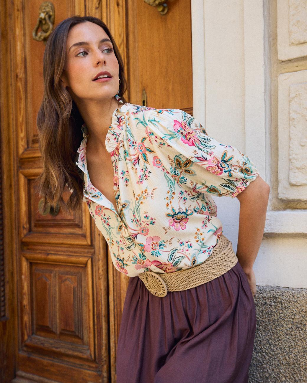 Camisa Flores Tunia