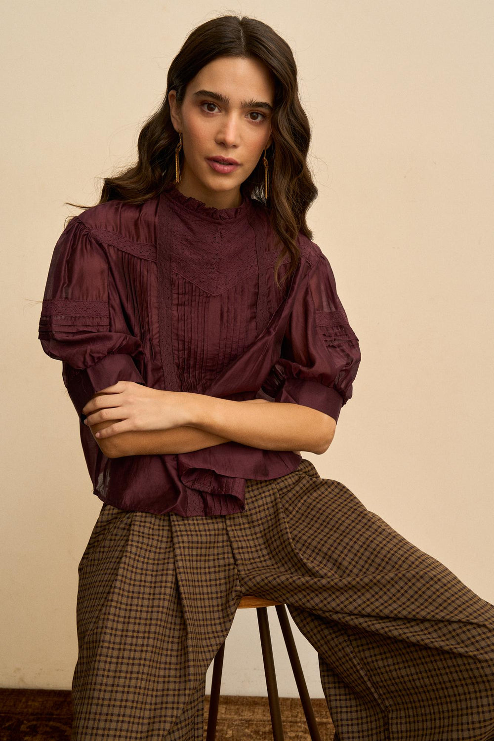 Blusa Jaretas Abullonada Soline