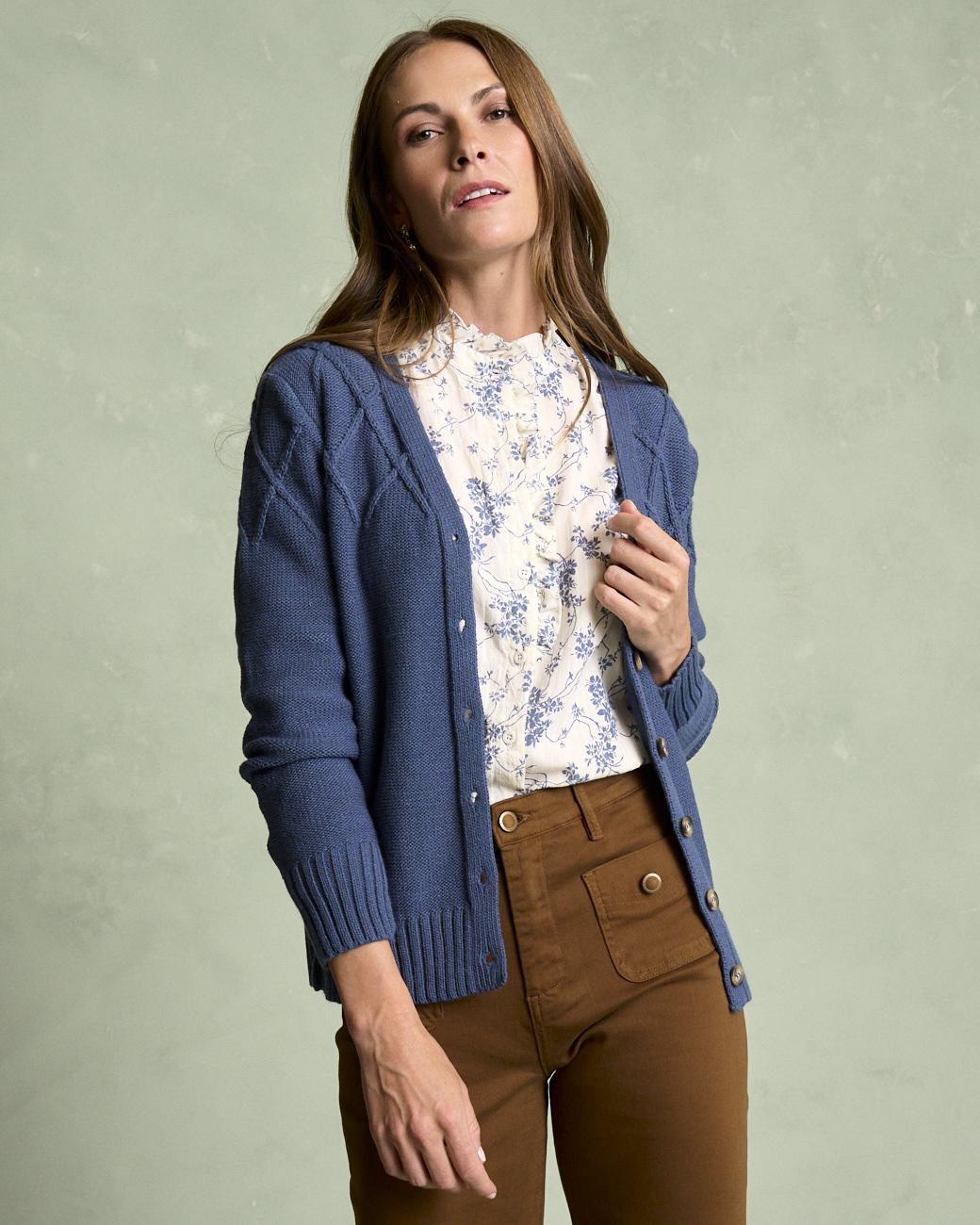 Bourget Striped Cardigan