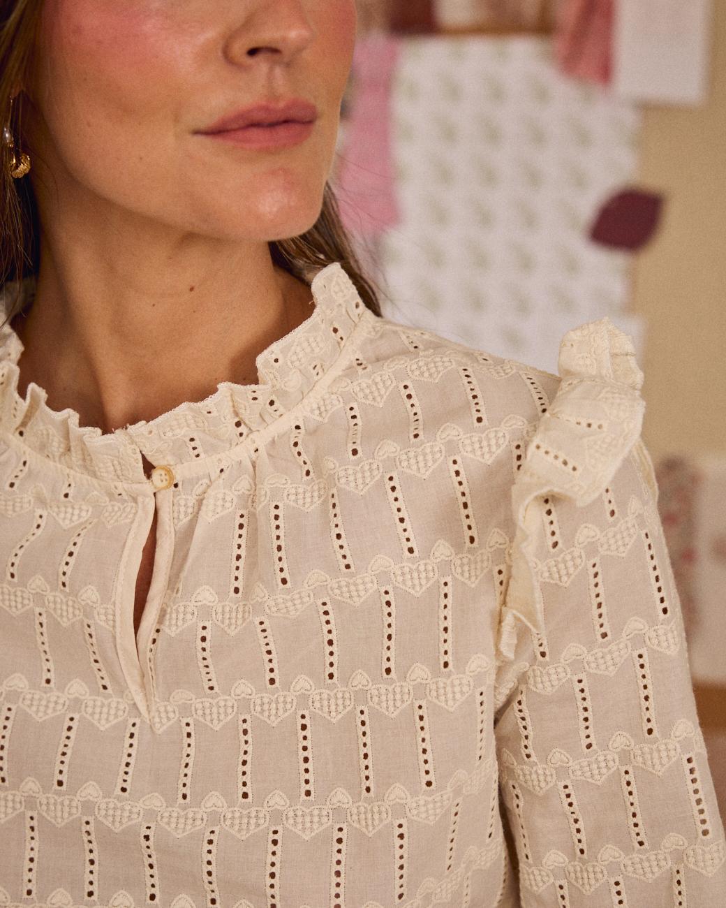 Blouse à cœurs Aureline