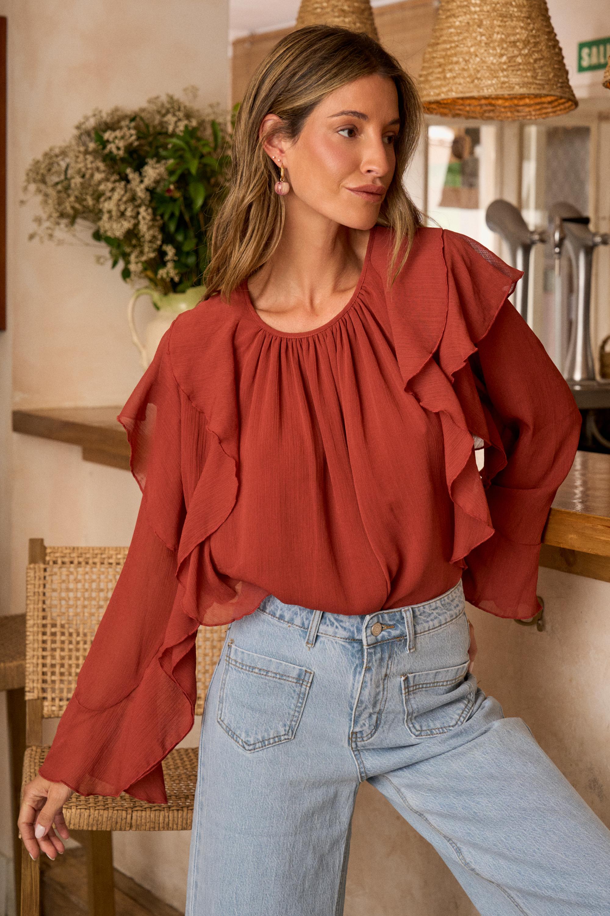 Inaya Ruffle Blouse