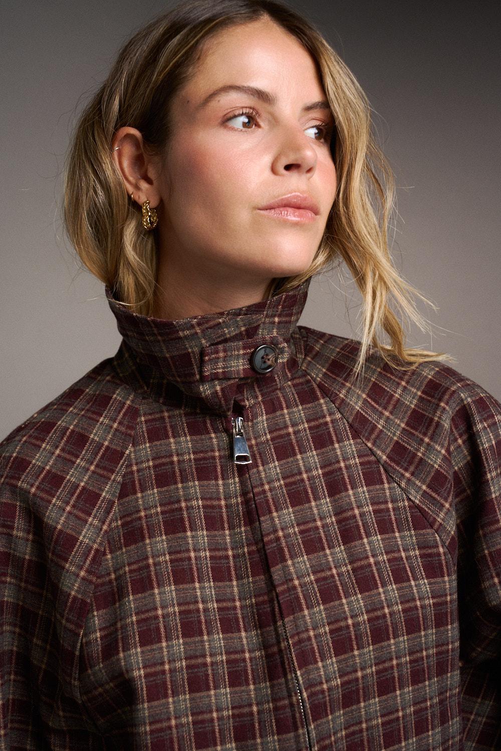 Check print Bomber Paloma