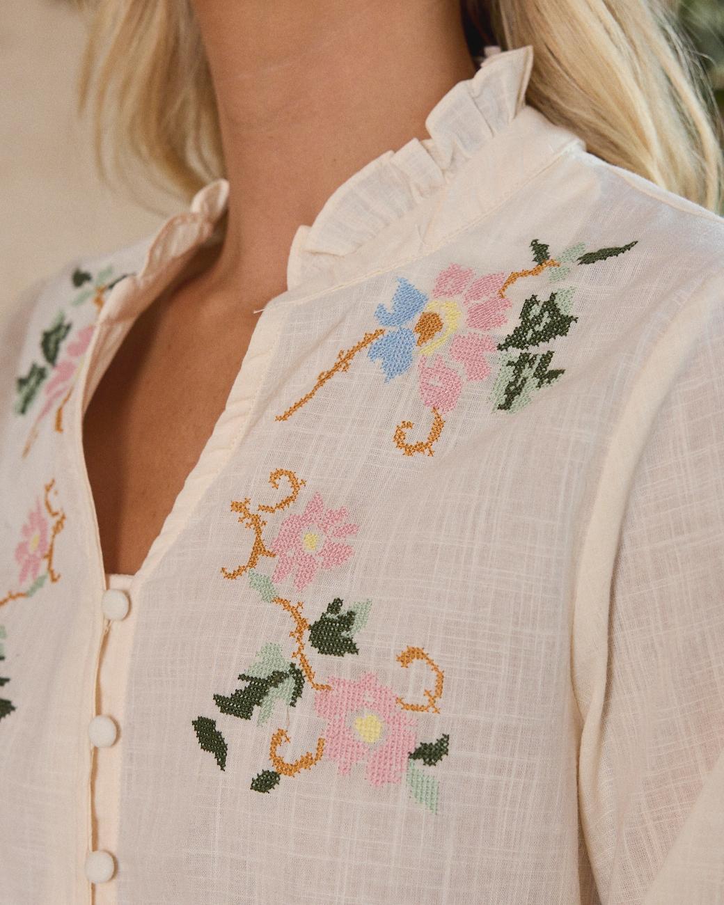 Camisa Bordados Julieta