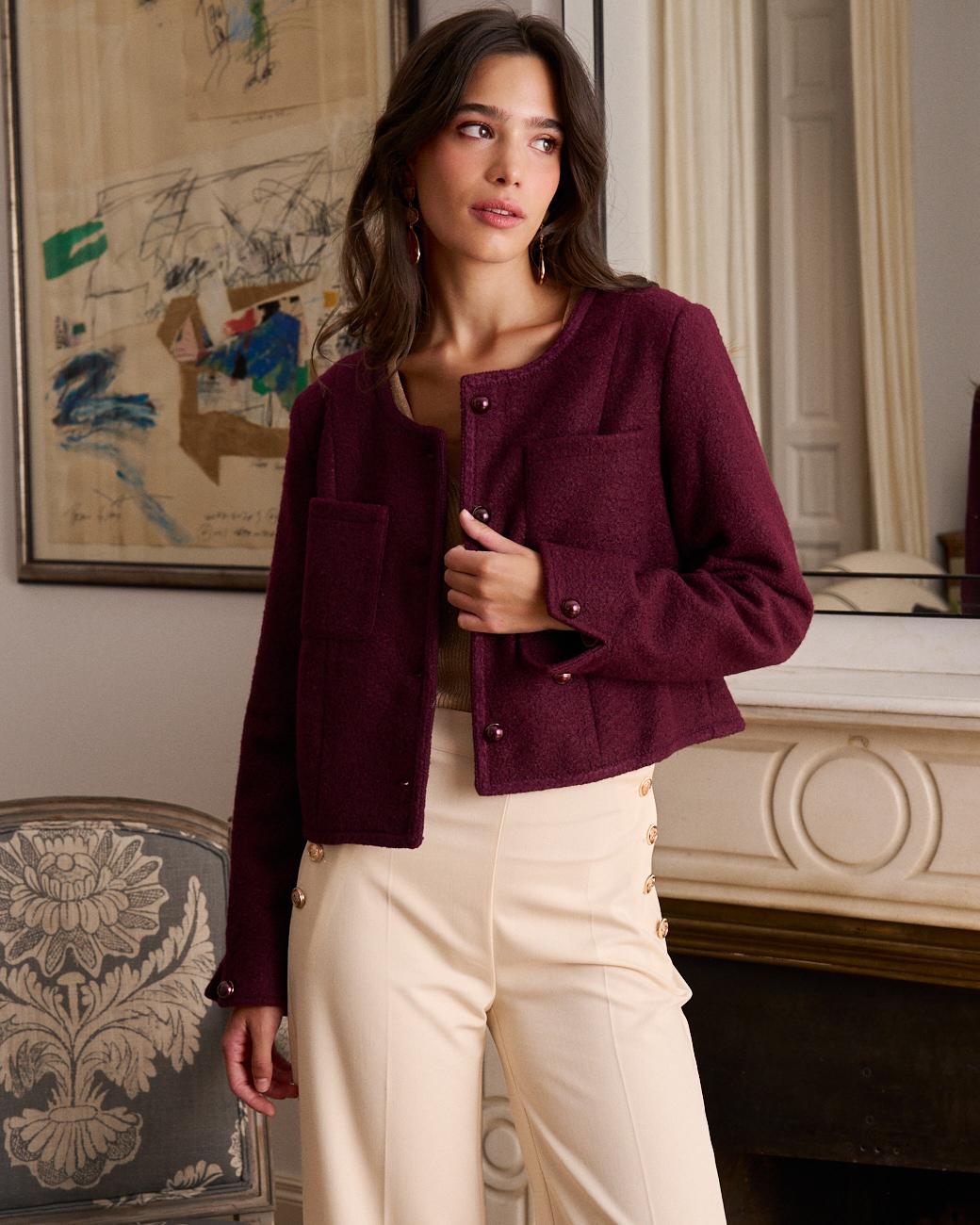 Burgundy Lorel Jacket