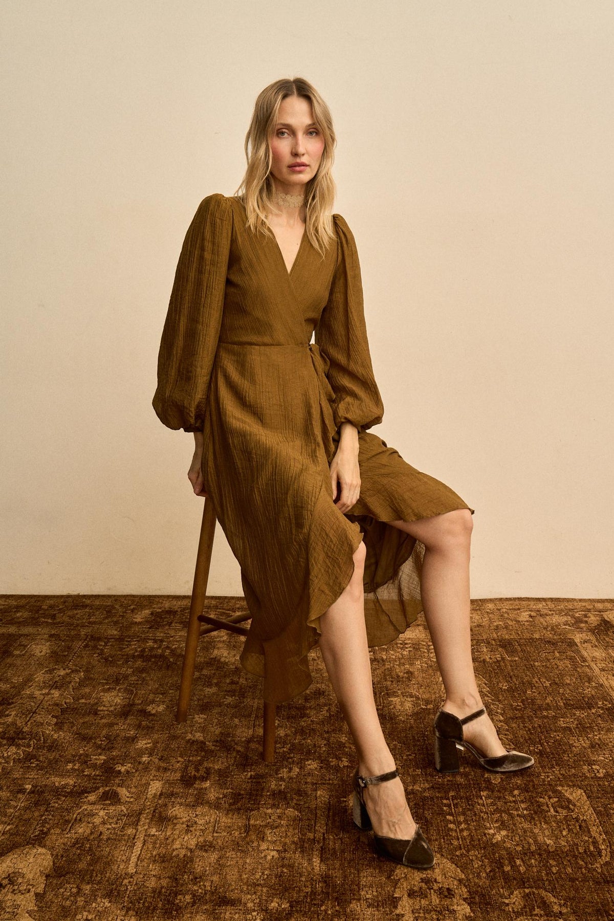 Robe à encolure basse Silvia