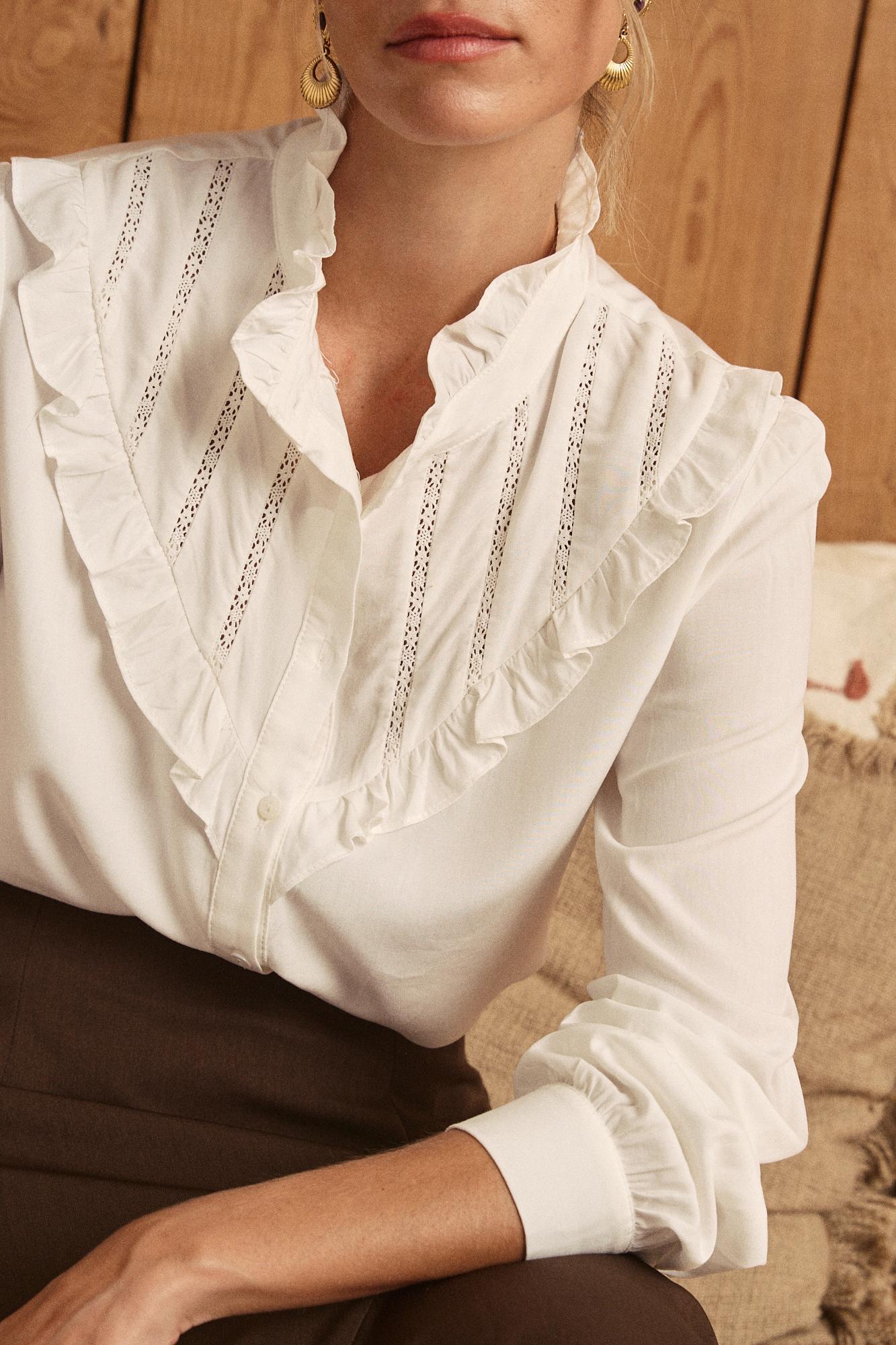 Meritxel Ruffle Shirt