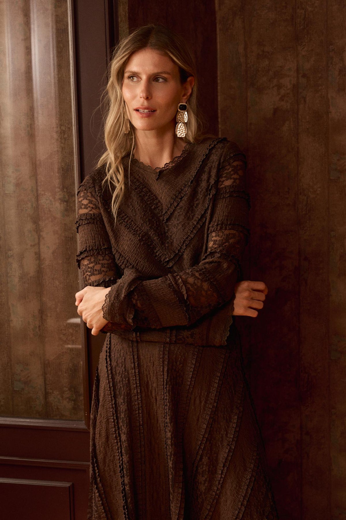 Pull en dentelle Albanta