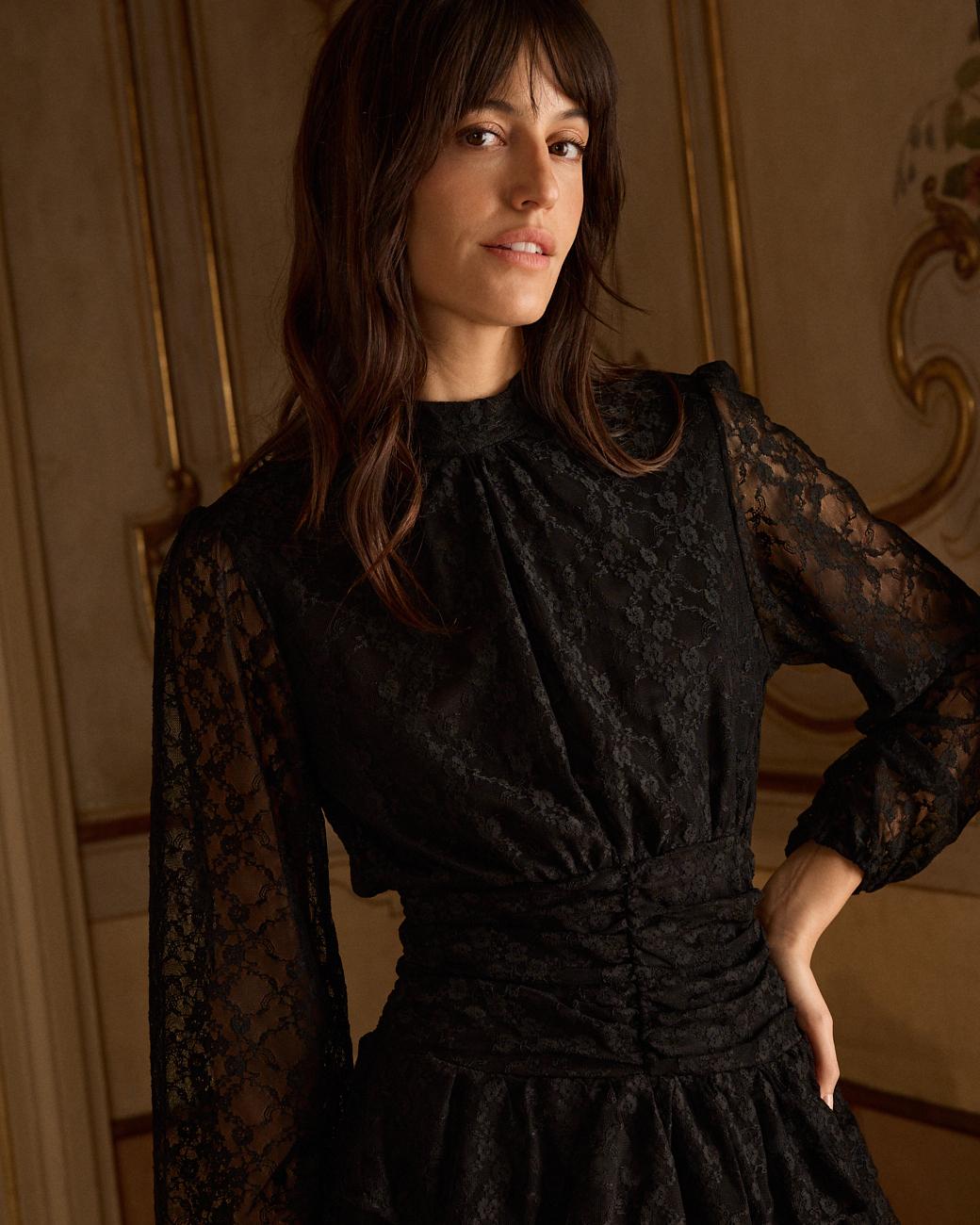 Robe courte à volants Livia