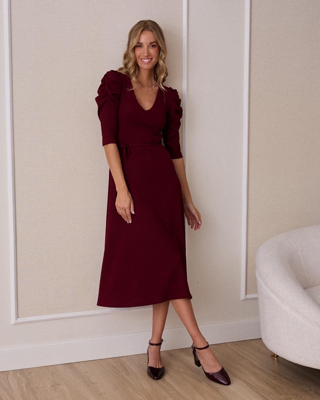 Vestido Midi Punto Nati