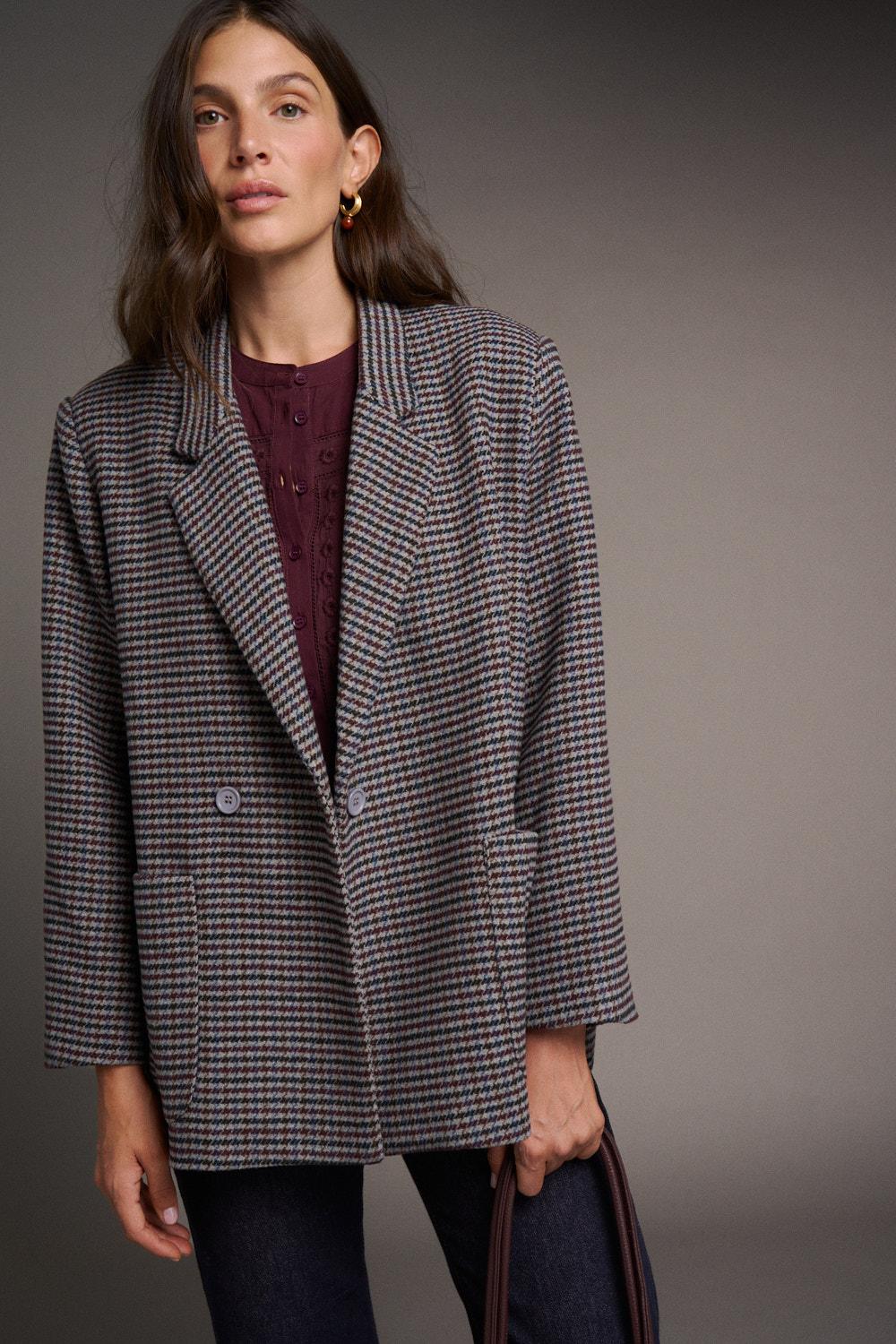 Manteau en drap Solaine