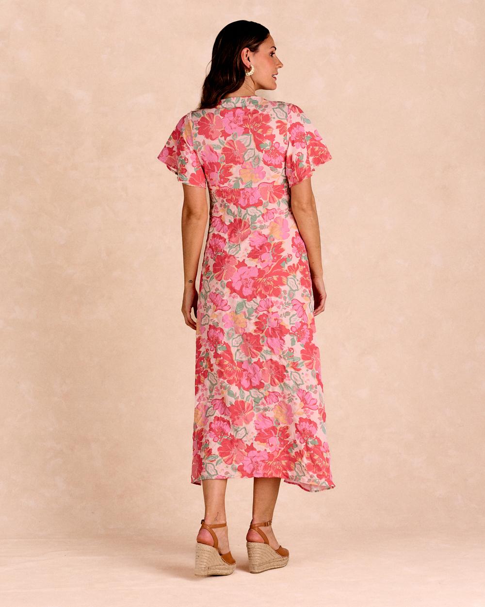 Robe longue à fleurs Barina