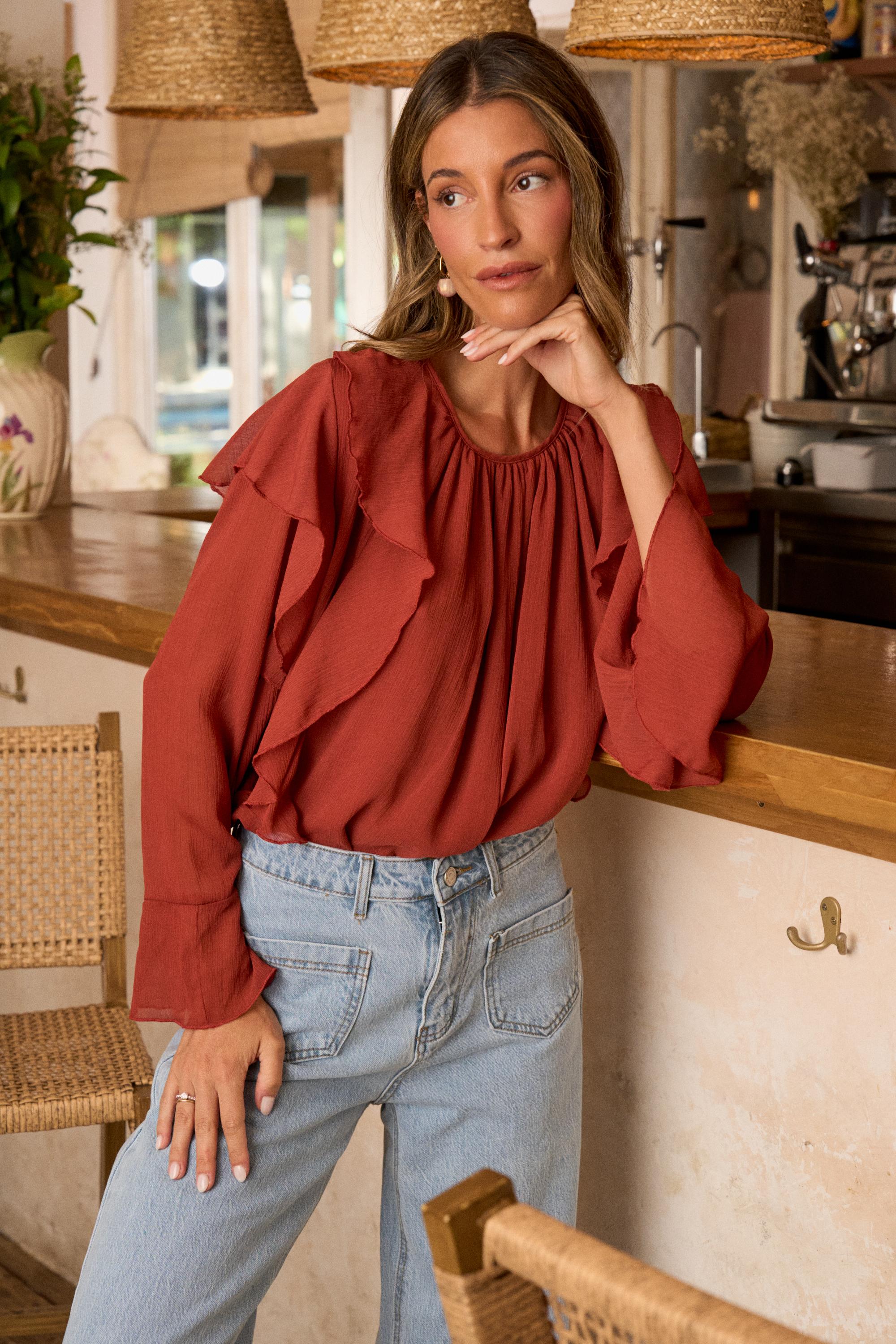 Inaya Ruffle Blouse